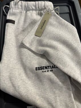 Fear of God ESSENTIALS Light Heather Gray Sweatpants